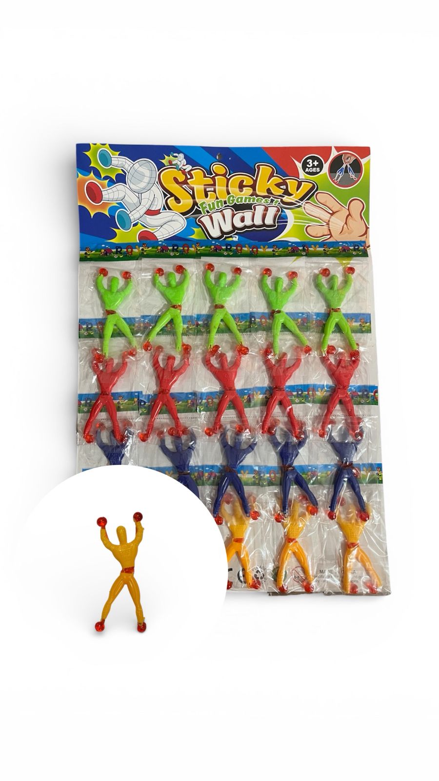 HOMBRE ARAÑA PEGAJOSO BLISTER X20