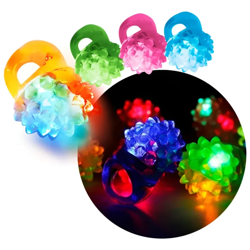 ANILLO DE GOMA CON LUZ X1| VARIOS MODELOS
