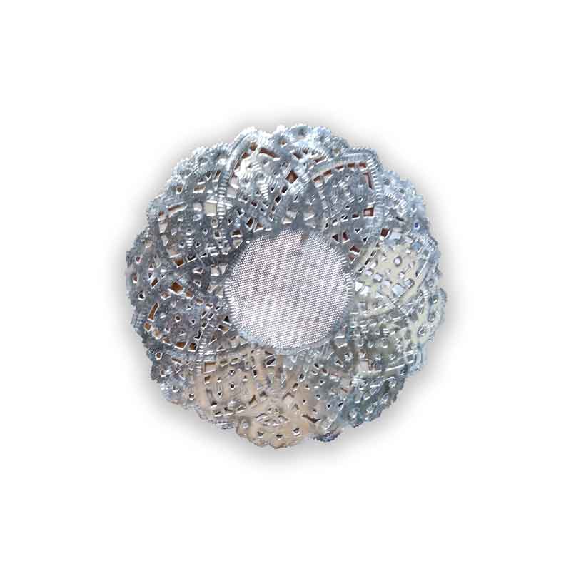 Blonda plateada redonda de 10 cm x 100