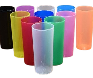 VASO TRAGO LARGO DE COLORES X10 AYF