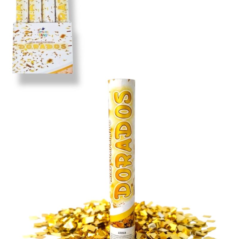 CAÑON LANZA PAPEL DORADO 40CM X1