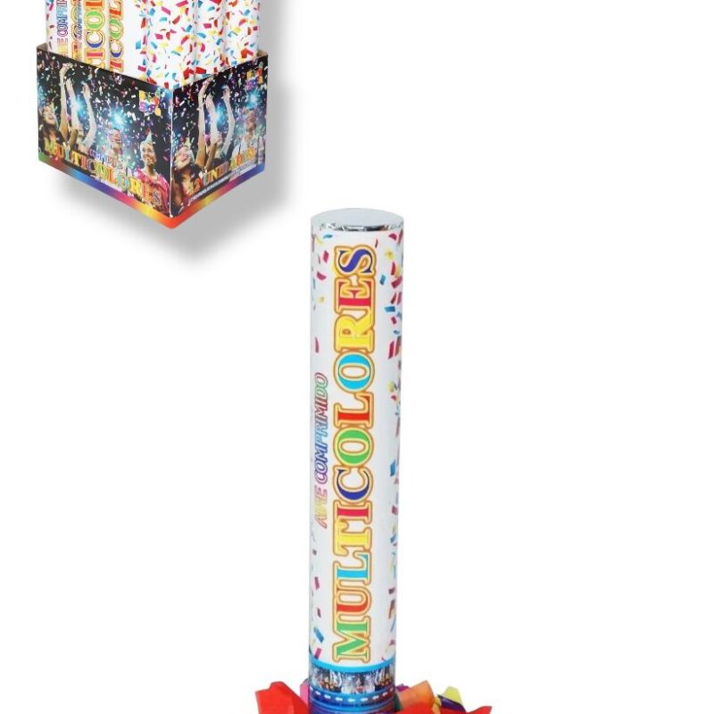 CAÑON LANZA PAPEL MULTICOLOR 40CM X1