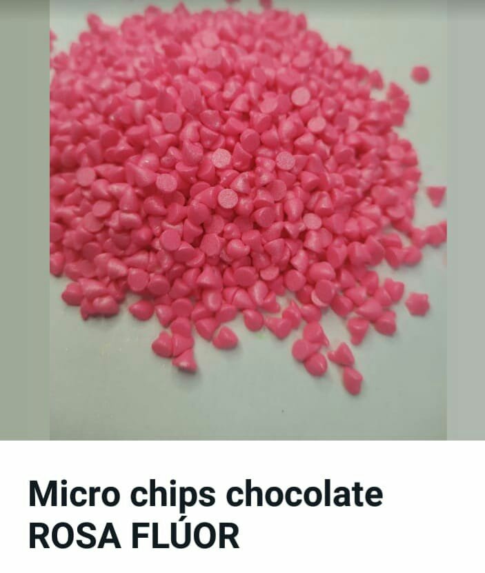 Microgotitas de Chocolate Rosa (nacaradas) x 1k