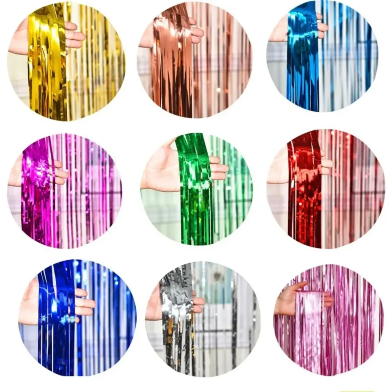 CORTINA METALIZADA IMPORTADA X1