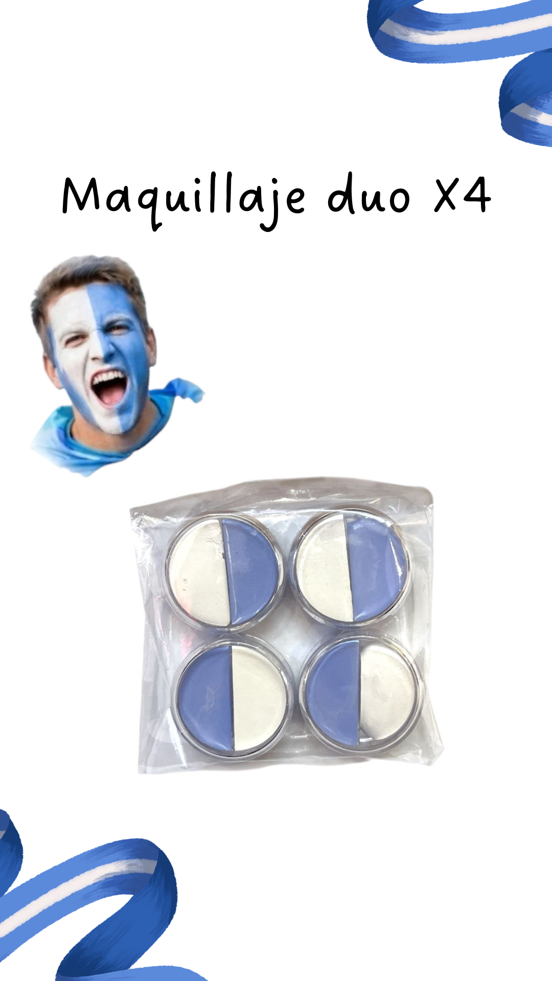 MAQUILLAJE DE ARGENTINA DUO x4 OFERTA EN PERFECTAS CONDICIONES PARA SU USO
