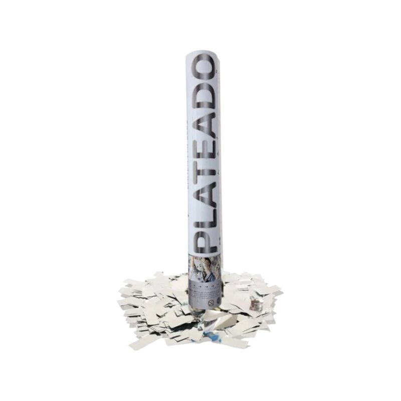CAÑON LANZA PAPEL PLATA 40CM X1
