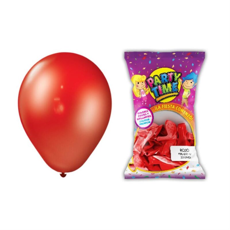 GLOBO PERLADO PARTY TIME 12' X25