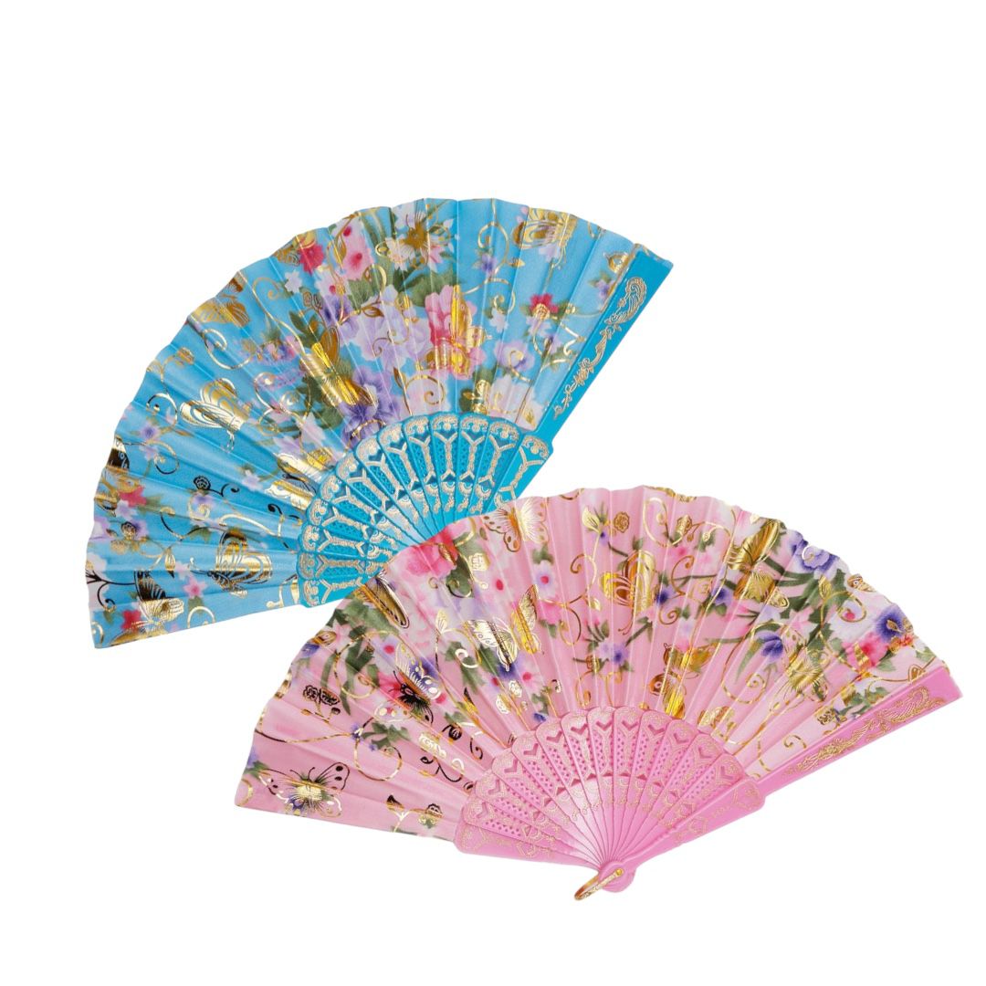 ABANICOS SURTIDOS X1 (mariposas o flores) - Imagen 3
