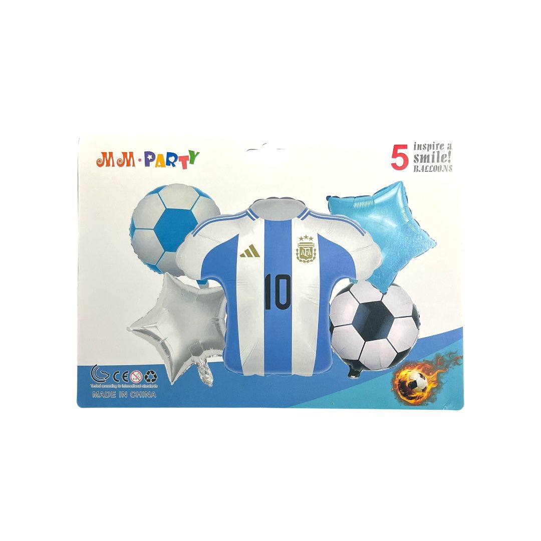SET 5 GLOBOS DE ARGENTINA