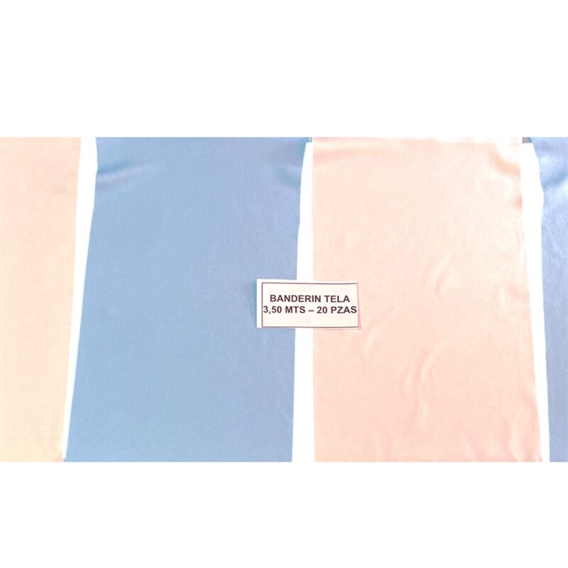 BANDERIN RECTANGULAR DE TELA "ARGENTINA" 3,5 mts X1