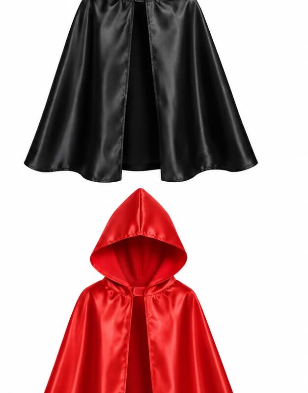 CAPA DE RASO CON CAPUCHA DE NIÑO X1