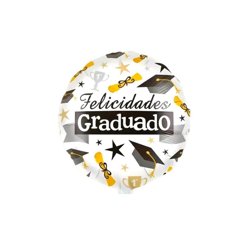 GLOBO "FELICIDADES EGRESADO" 45cm X1